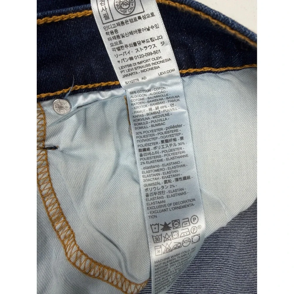 NWT Levis 502 Taper Mens Dark Indigo Stretch Denim Jeans 38x32 NEW